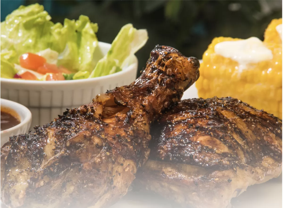 chicken BBQ dinner