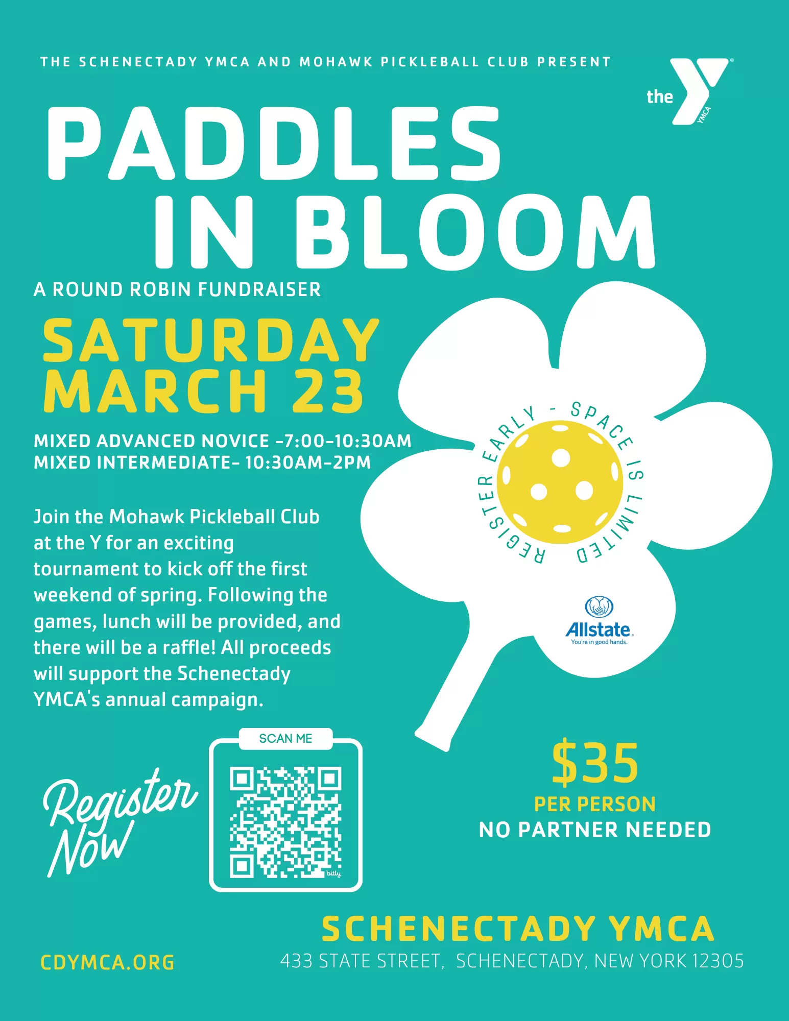 Paddles in Bloom flyer