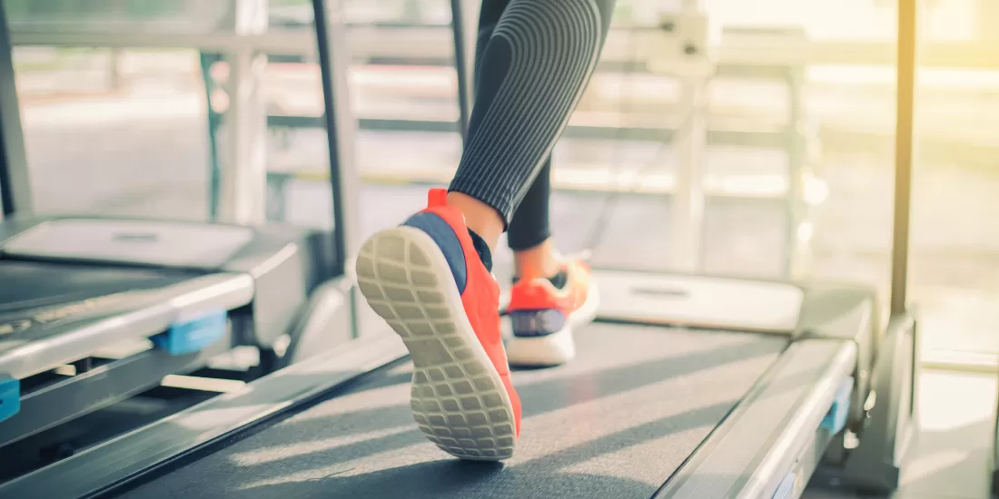 Walking on Treadmill