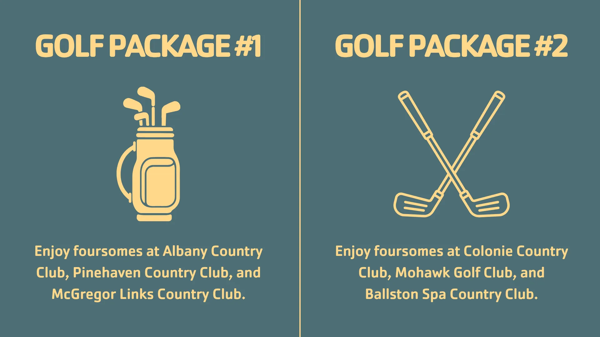Golf Classic Giveaway Prizes