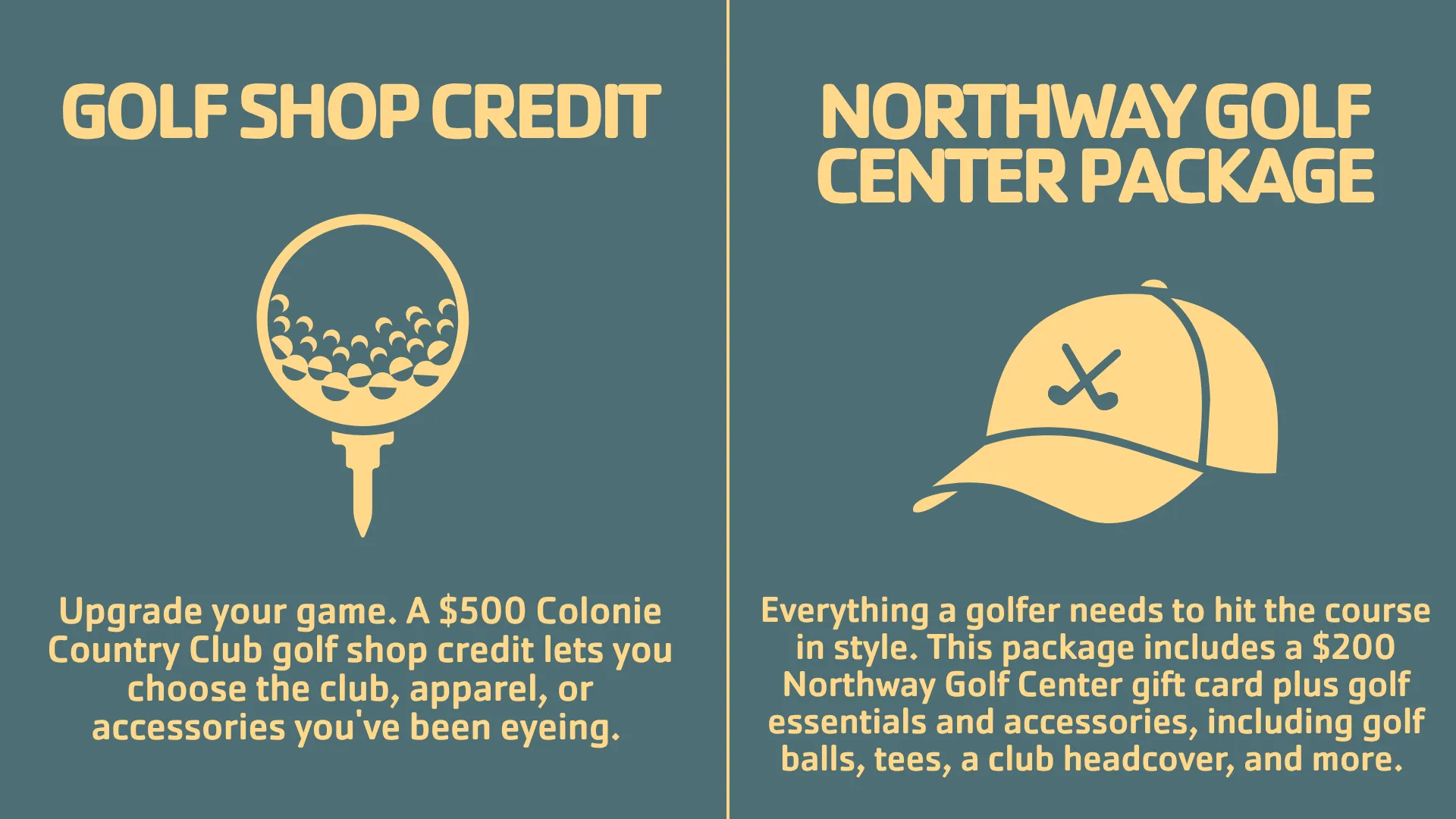 Golf Classic Giveaway Prizes