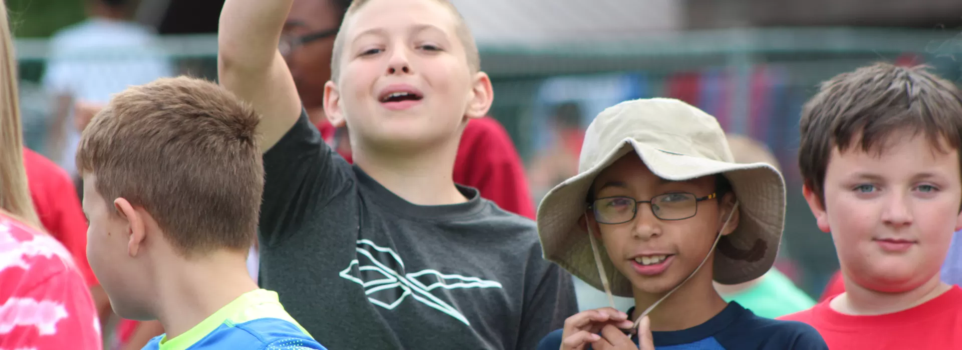 boys cheering