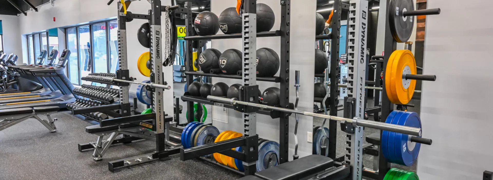 equipment in a gym