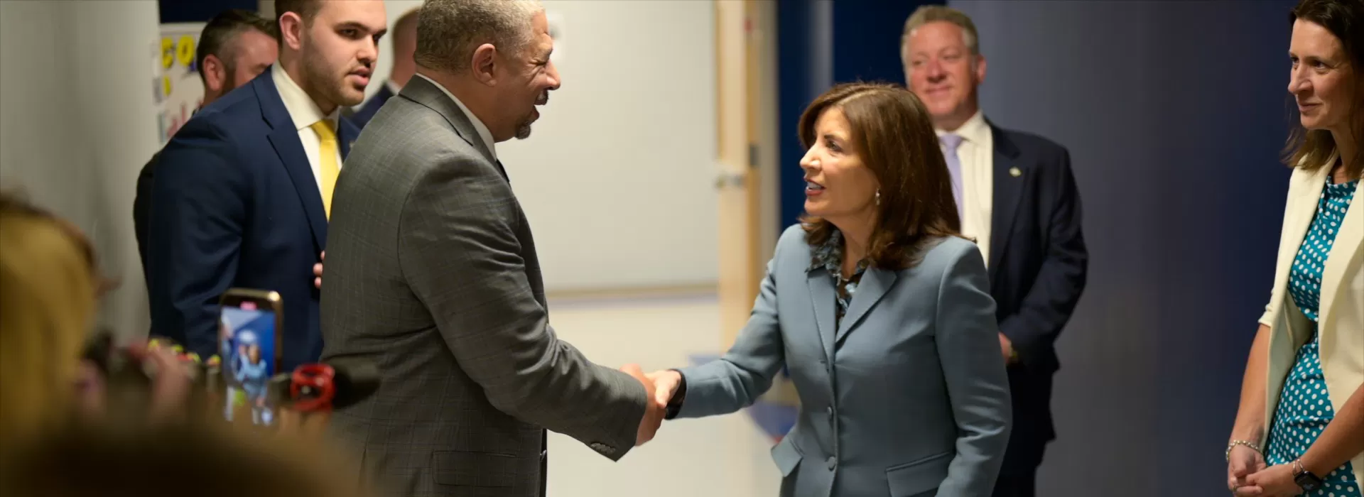 Dave and Governor shaking hands