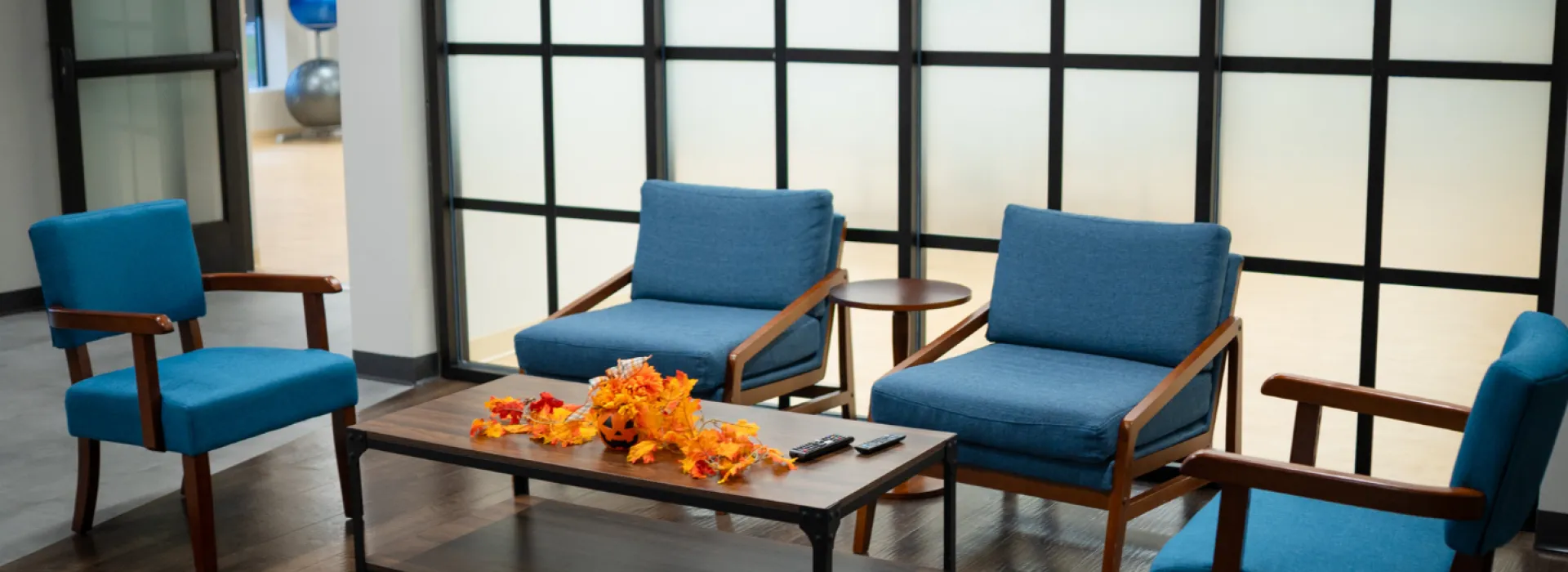 Parkinson's Center YMCA lobby