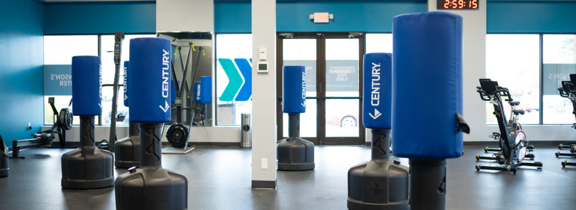 Parkinson's Center YMCA punching bags